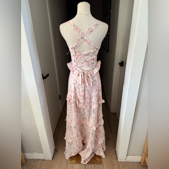 Petal & Pup Floral Maxi Dress - Cream and Pink - Picture 7 of 11